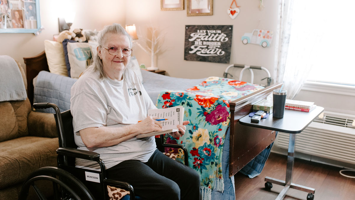 Elder in Room at Green House Cottages of Southern Hills